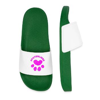 PAW LOVE! ANIMAL LOVE PETLOVE DOG LOVE CATLOVER - Men’s Pool Sliders - dark green - Front