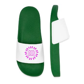 MY NORMAL IS MY NORMAL, YOURS IS ALL OK ✌️ - Men’s Pool Sliders - dark green - Front