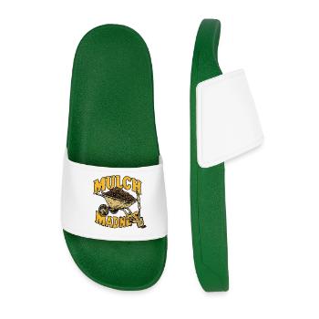 Mulch Madness Wheelbarrow - Men’s Pool Sliders - dark green - Front