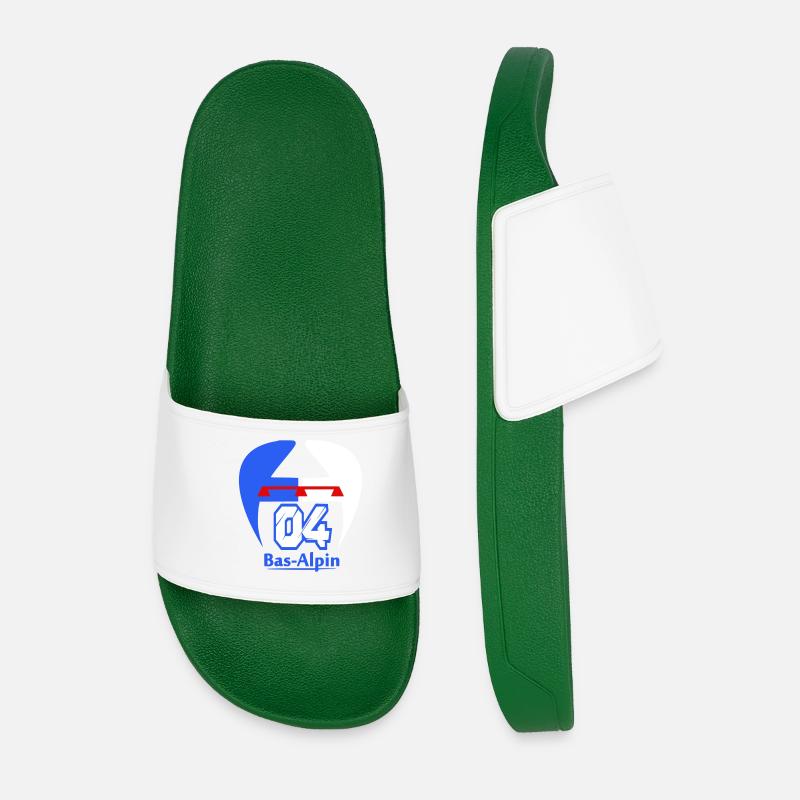 Logo von Bas-Alpine - Männer Badelatschen - Dunkelgrün