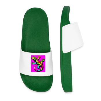 Gecko - Men’s Pool Sliders - dark green - Front