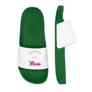 MARIEE. FUTURE MARIEE. EVJF - Claquettes Homme - vert foncé - Devant