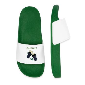 Sláinte - pain irlandais et bière noire - Claquettes Homme - vert foncé - Devant