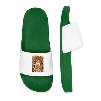 Roots and Resonance - Claquettes Homme - vert foncé - Devant