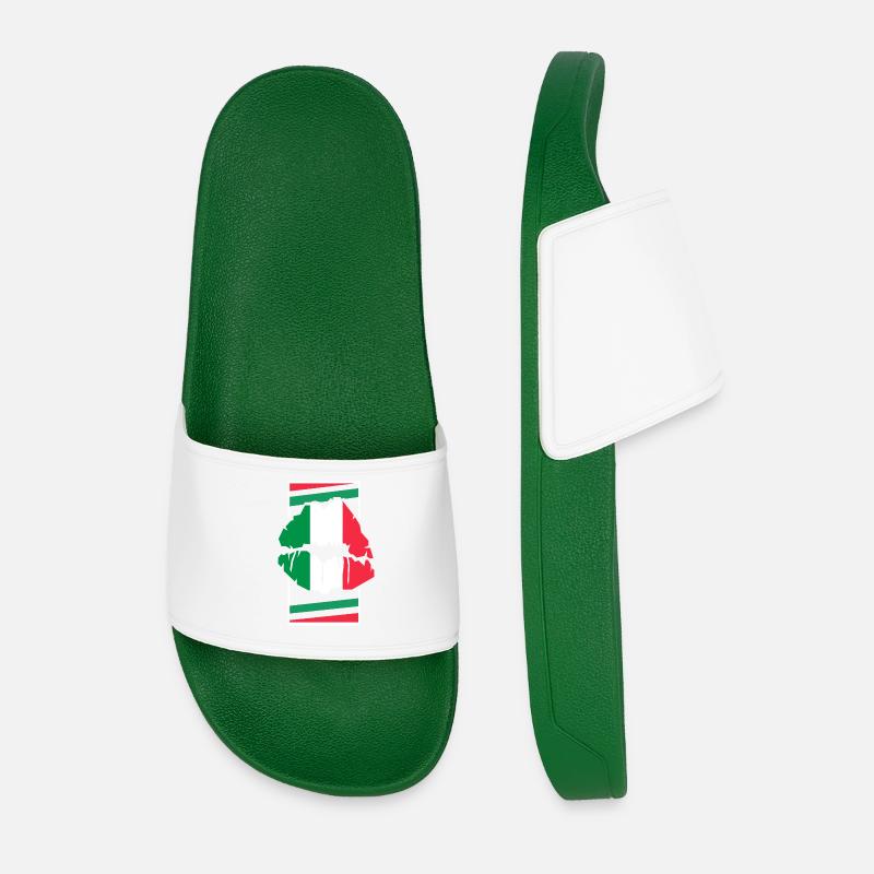 Italien - Männer Badelatschen - Dunkelgrün