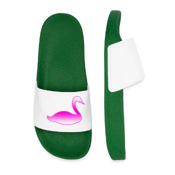 swan - Men’s Pool Sliders - dark green - Front