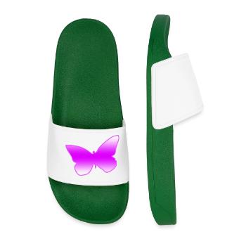 Butterfly - Men’s Pool Sliders - dark green - Front