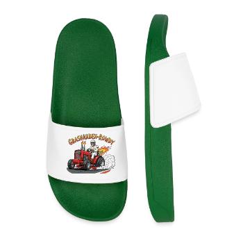 Grass Sow Hooligan - Men’s Pool Sliders - dark green - Front
