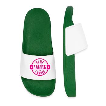 Élue Maman de l'Année - Fête des Mères - Claquettes Homme - vert foncé - Devant
