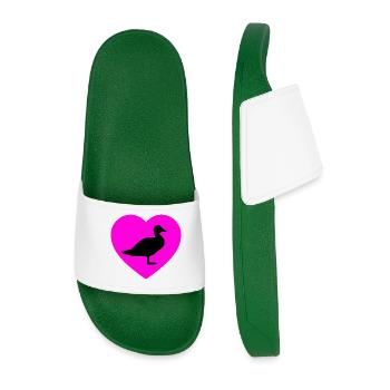 Duck - Men’s Pool Sliders - dark green - Front