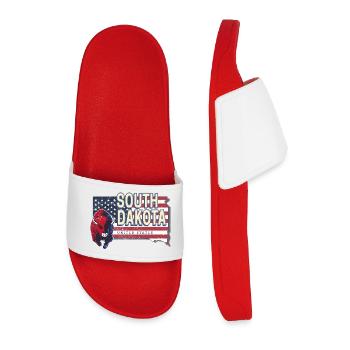 Souvenir vintage des États-Unis dans le Dakota du Sud - Claquettes Homme - rouge - Devant