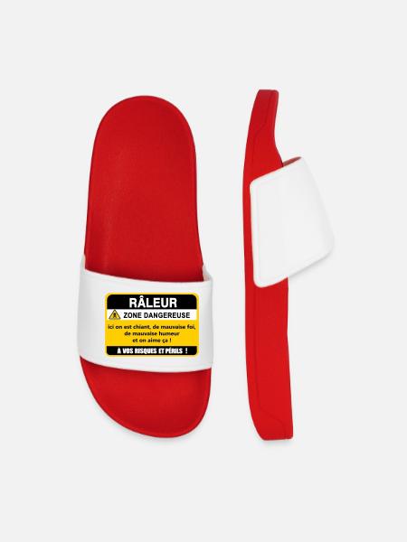 Complaining Danger Zone - Men’s Pool Sliders - red