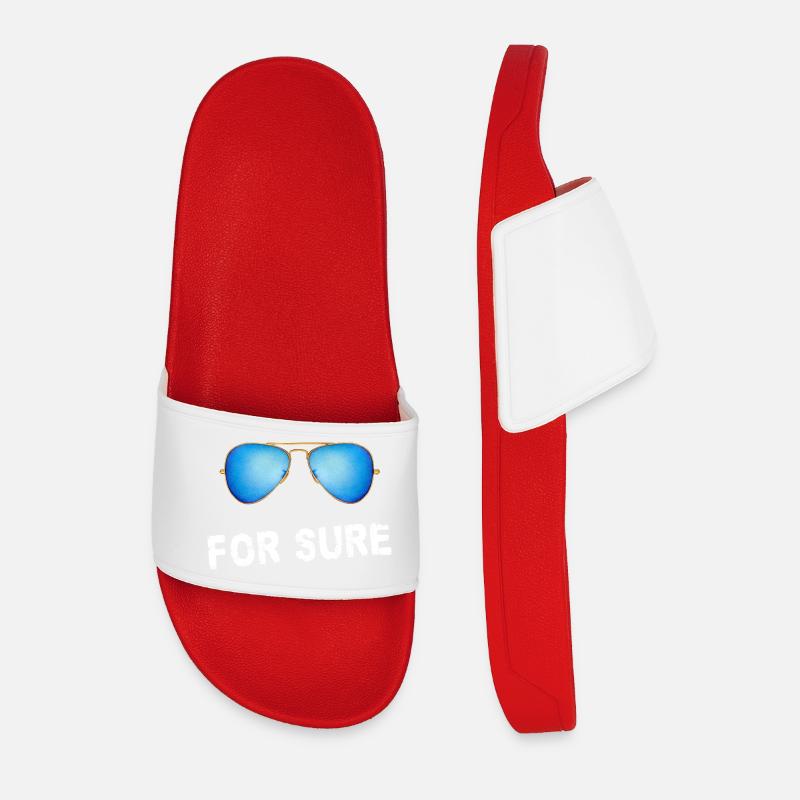 Sicher - Männer Badelatschen - Rot
