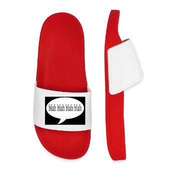 Blah Blah Blah - Men’s Pool Sliders - red - Front