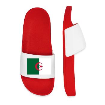 autocollant drapeau de l’Algérie Aufkleber Algérie autocollant - Claquettes Homme - rouge - Devant