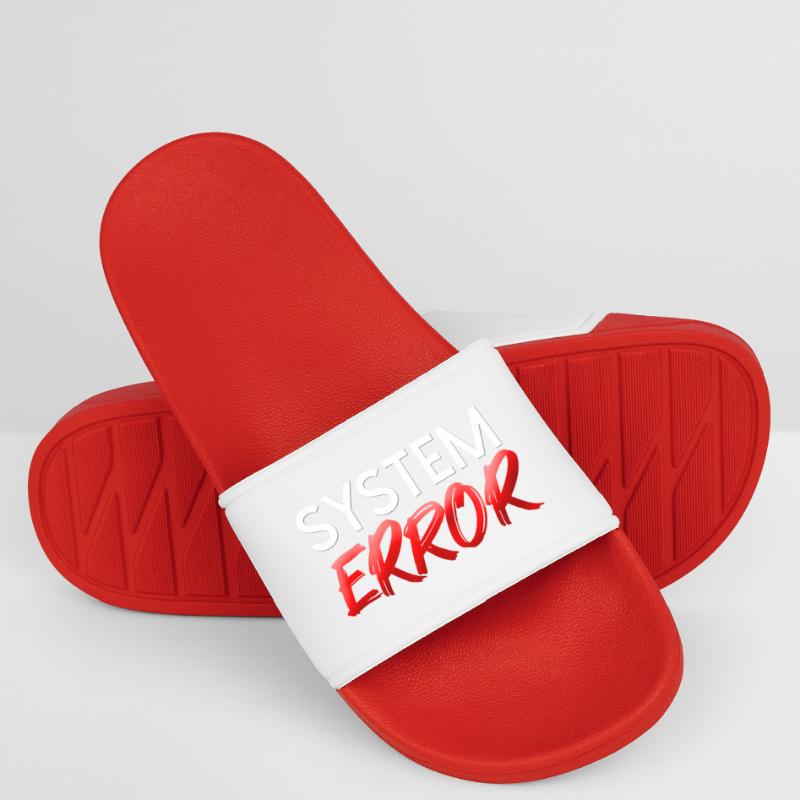 Neon Brush System Error Men’s Pool Sliders