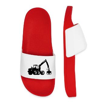 Harvester Silhouette - Men’s Pool Sliders - red - Front