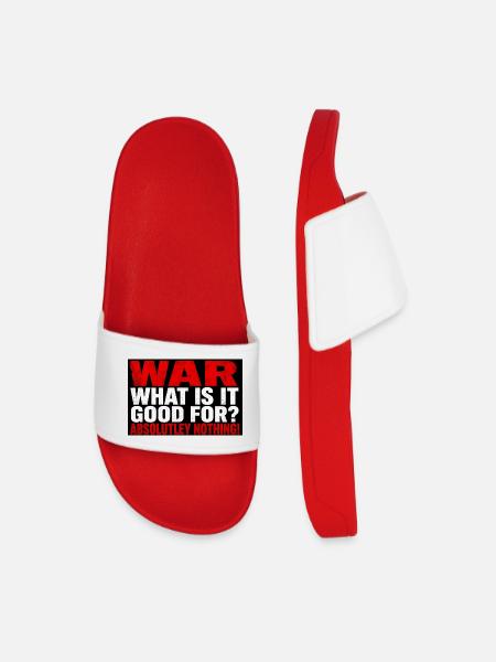 War for what? Nothing! - Men’s Pool Sliders - red