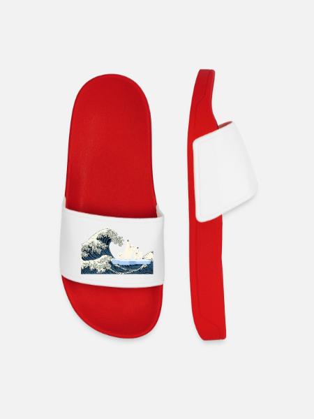 Help Polar Bears t Shirt - Men’s Pool Sliders - red
