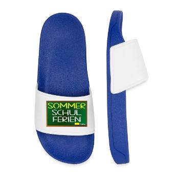 SOMMERSCHULFERIEN SCHULE - SOMMER - Männer Badelatschen - Königsblau - Vorne