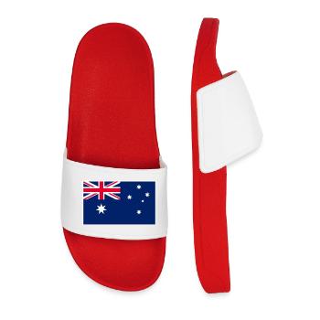 Australia Flag Classic Frame - Männer Badelatschen - Rot - Vorne