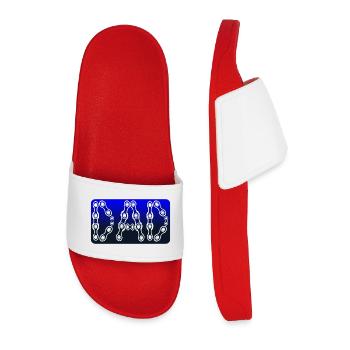 DAD CYCLING - BIKE - CHAIN - Men’s Pool Sliders - red - Front