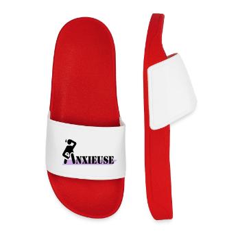 Anxieuse - Claquettes Homme - rouge - Devant
