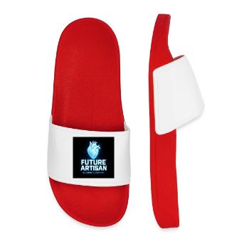 Futur Artisan Coeur Néon - Claquettes Homme - rouge - Devant