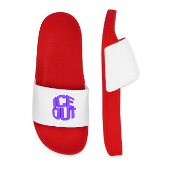 Bloc néon de la Maison - Claquettes Homme - rouge - Devant