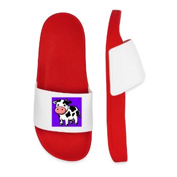 vache - Claquettes Homme - rouge - Devant
