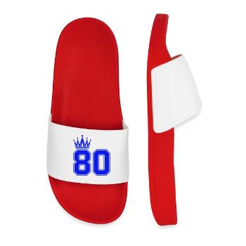 80_krone - Men’s Pool Sliders - red - Front