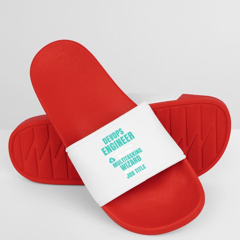 DevOps Engineer Multitasking Wizard Men’s Pool Sliders