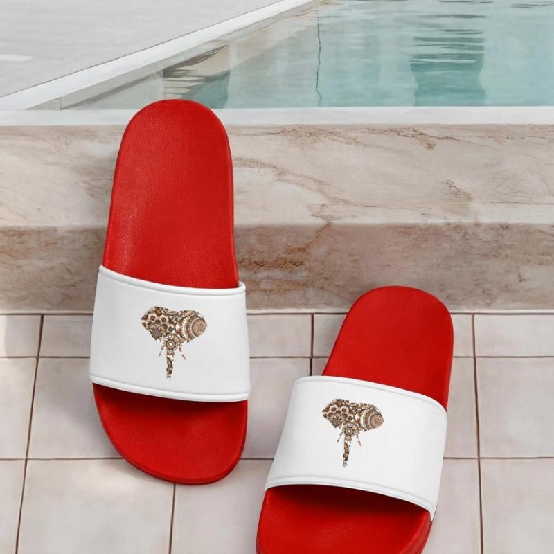 Elephant pattern Men’s Pool Sliders