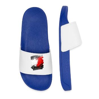 Drapeau polonais Pologne Polska - Claquettes Homme - bleu roi - Devant