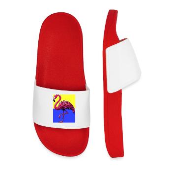 flamingo - Men’s Pool Sliders - red - Front