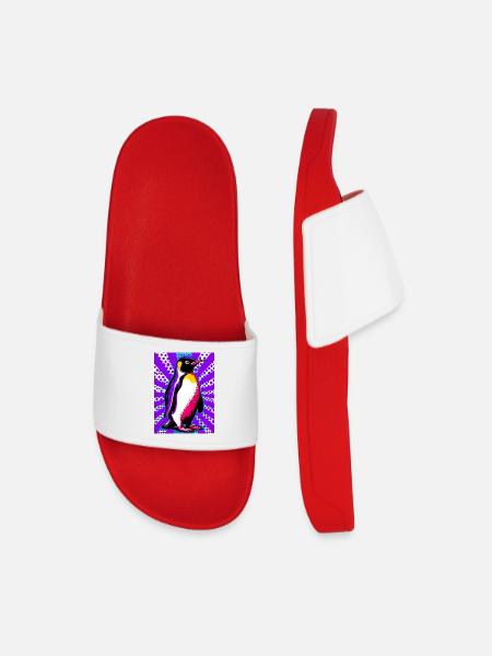 penguin - Men’s Pool Sliders - red