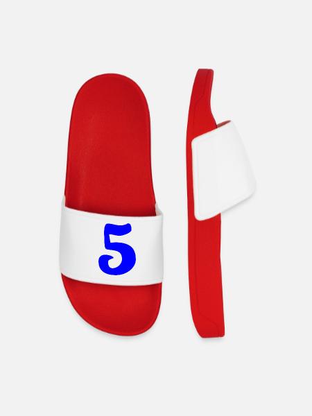 5. ANNIVERSARY. 5 YEARS. 5th ANNIVERSARY - Men’s Pool Sliders - red