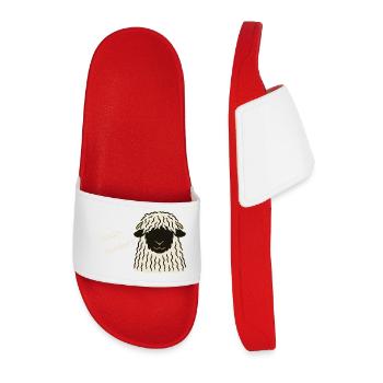 Bäähsonders - the Valais black-nosed sheep - Men’s Pool Sliders - red - Front