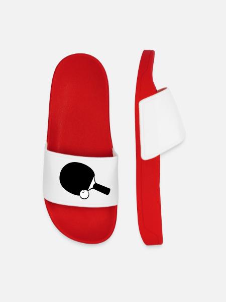 Raquettes de tennis de table - Claquettes Homme - rouge