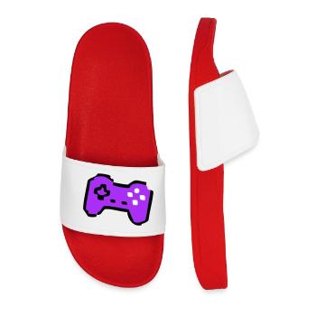 Joueur de manette rétro bizarre - Claquettes Homme - rouge - Devant