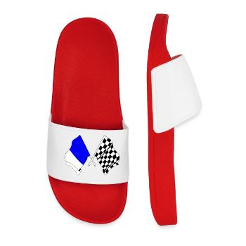 Spa Racing Flags - Men’s Pool Sliders - red - Front