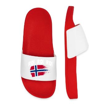 Norway Norge Fjords Scandinavian Ro Viking ship - Männer Badelatschen - Rot - Vorne