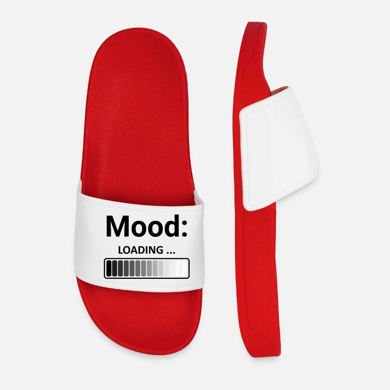 Mood Loading Stilvolles Design Ladestange - Männer Badelatschen - Rot