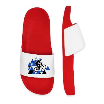 Saut VTT extrême - Claquettes Homme - rouge - Devant