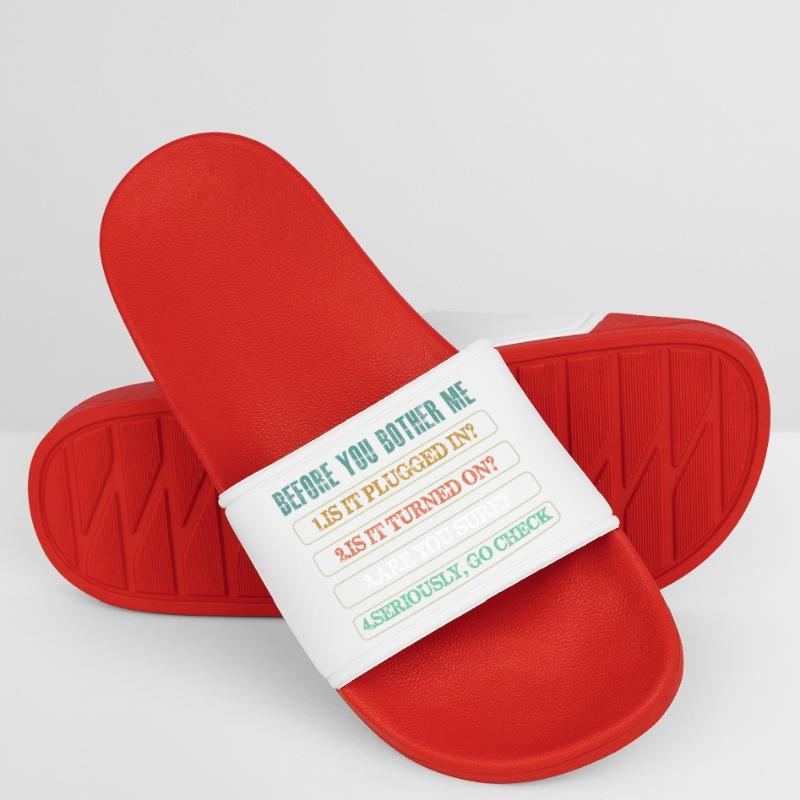 Information Technology Tech Technical Support Men’s Pool Sliders