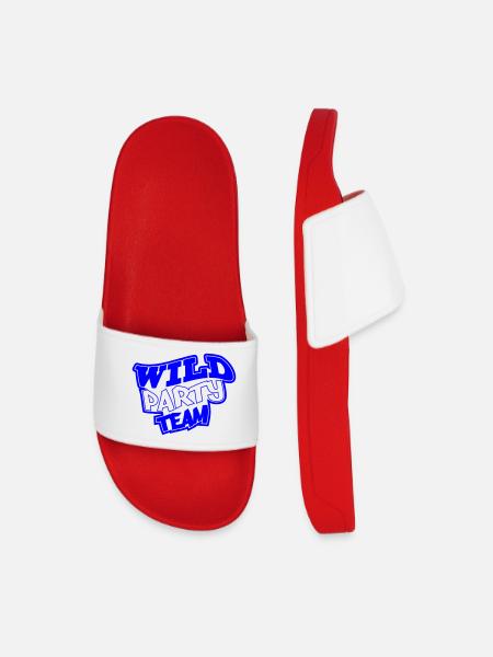 Wild Party Team Graffiti - Men’s Pool Sliders - red