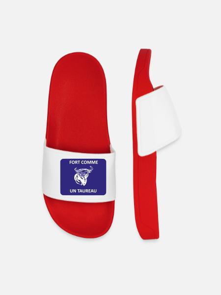 Strong as a bull - Men’s Pool Sliders - red