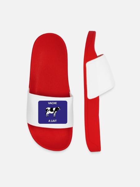Vache à lait - Claquettes Homme - rouge