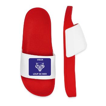 Vieux loup de mer - Claquettes Homme - rouge - Devant
