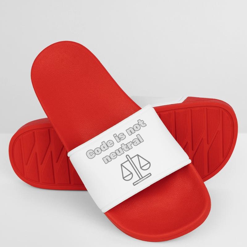 Le code n’st pas neutre Énoncé d’éthique du codeur Claquettes Homme